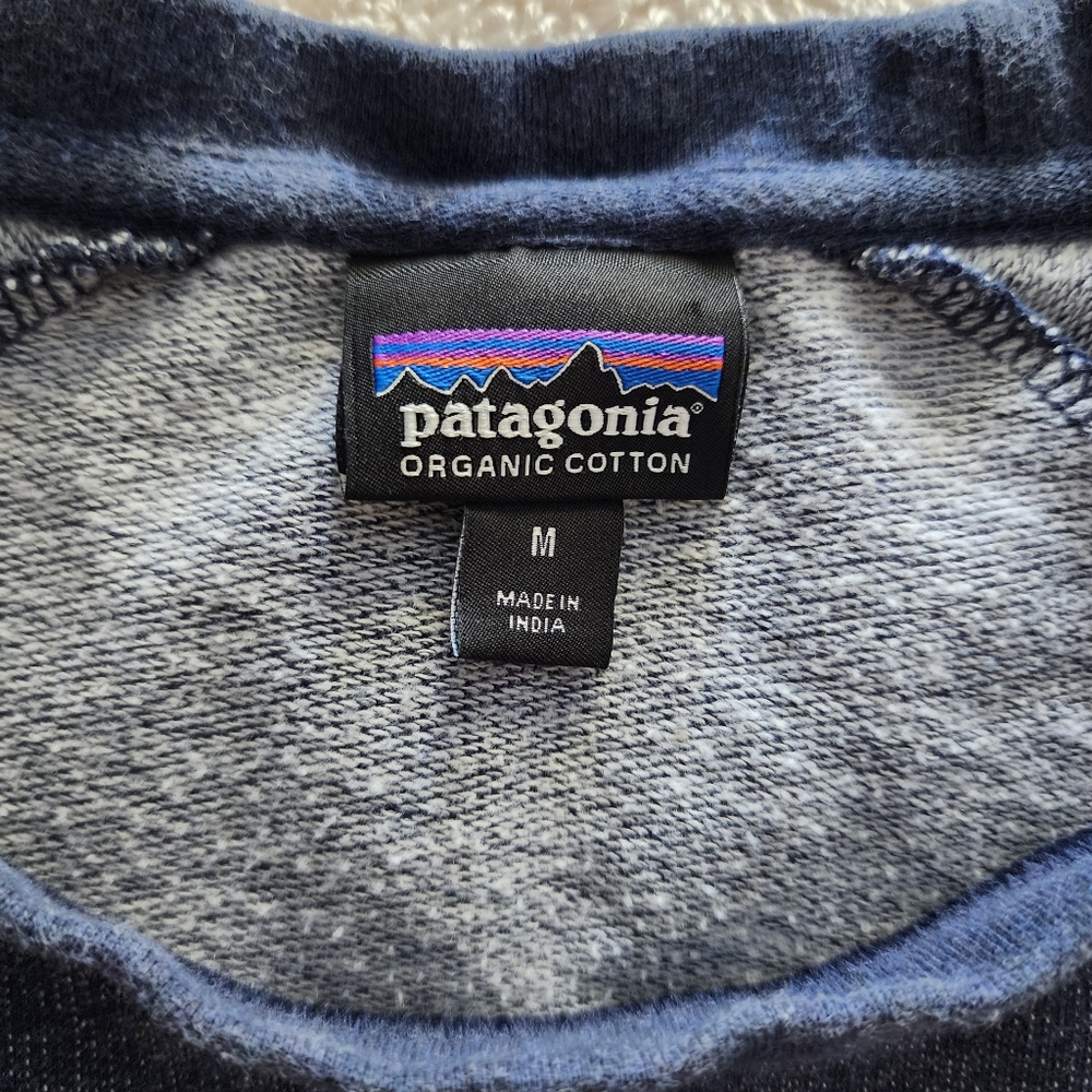 Patagonia Nightfall Fitz Roy Lightweight Crew Sweatshirt, Men's Medium - Navy - Picture 7 of 12